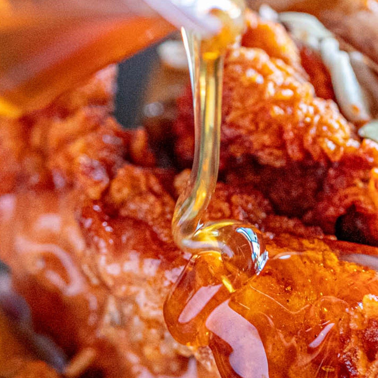 Honey on Side.