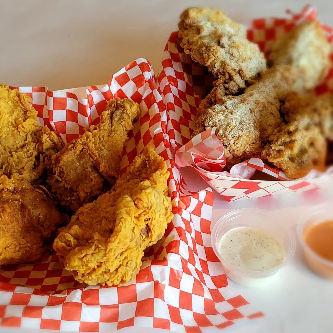 4 DRUMSTICKS + 4 THIGHS - Up to 2 Flavor Choices.