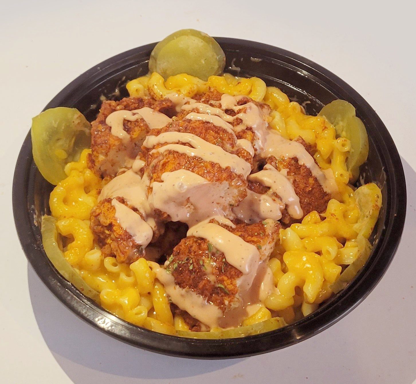 Loaded Tender & Mac N Cheese.